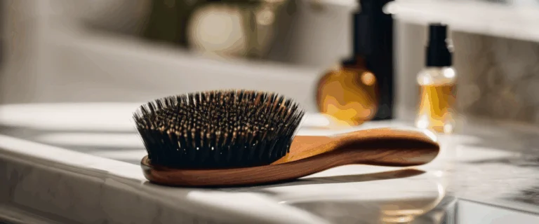 Brosse en poil de sanglier : l’astuce naturelle pour des cheveux brillants